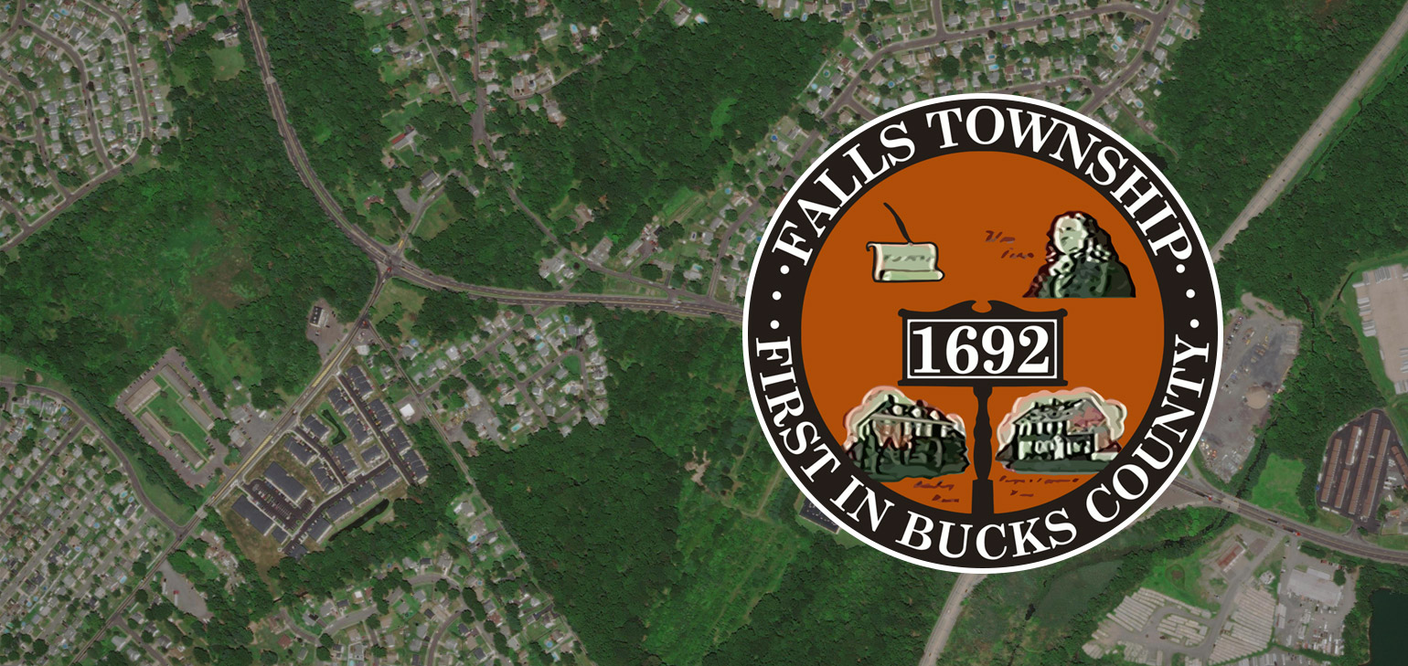 Falls Township   Aerial Map Seal 