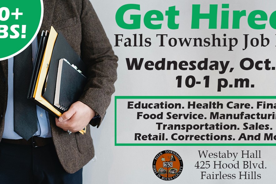 600+ Jobs Available at Falls Township Fall Job Fair