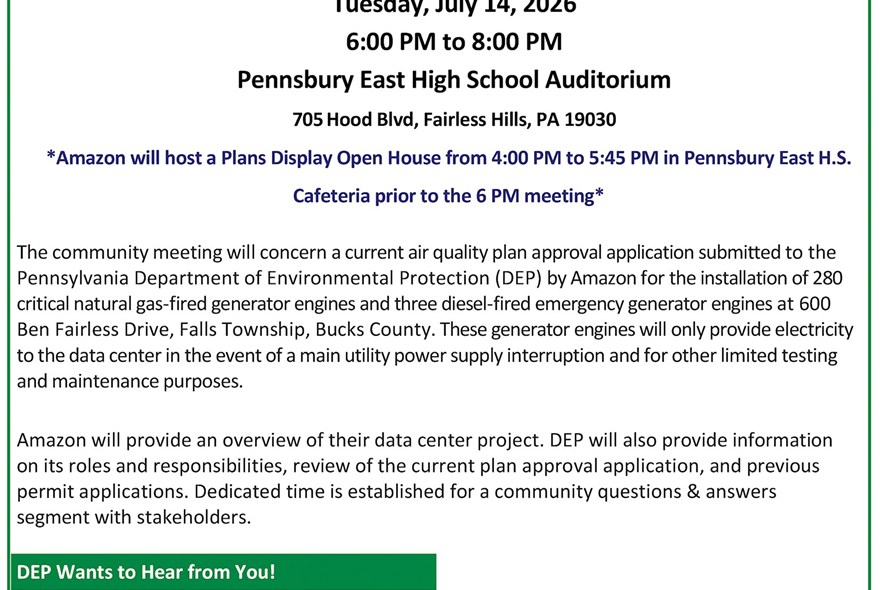 Community Information Meeting - Amazon Data Center
